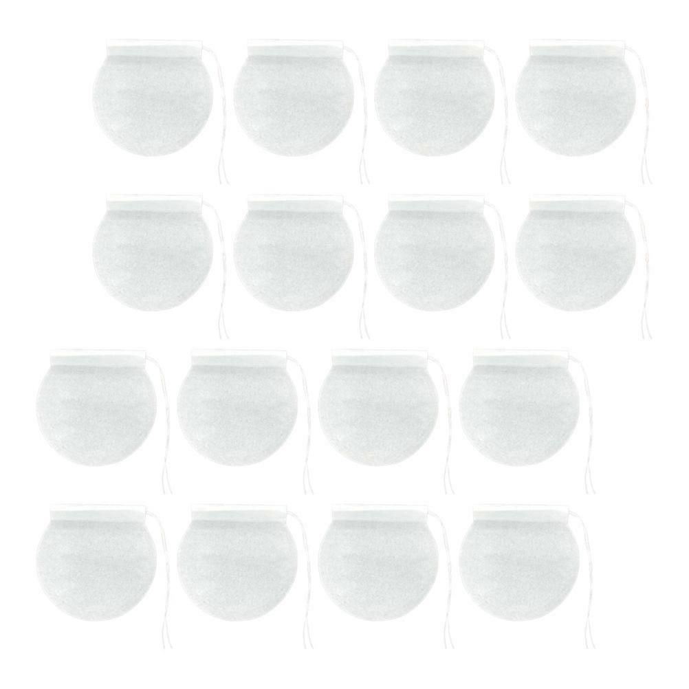 Disposable Tea Filter Bag Drawstring for Herbal Tea 100Pcs White
