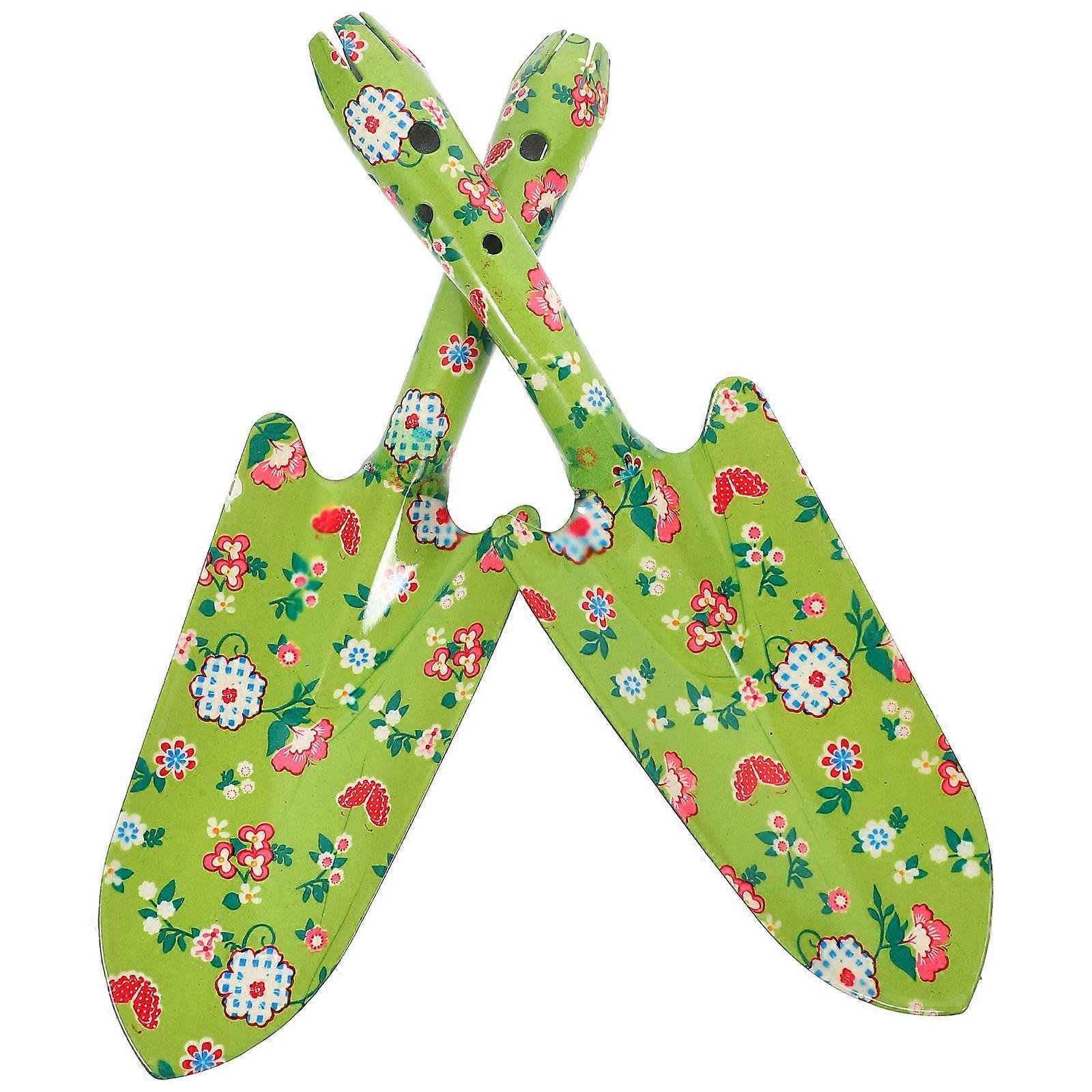 Garden Printed for Potted Planting 2Pcs Durable Tools