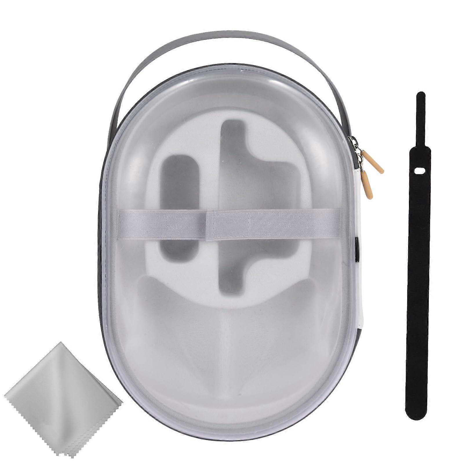 Weatherproof Hard VR Headset Carrying Case with Custom Compartments for Vision Pro and Accessories