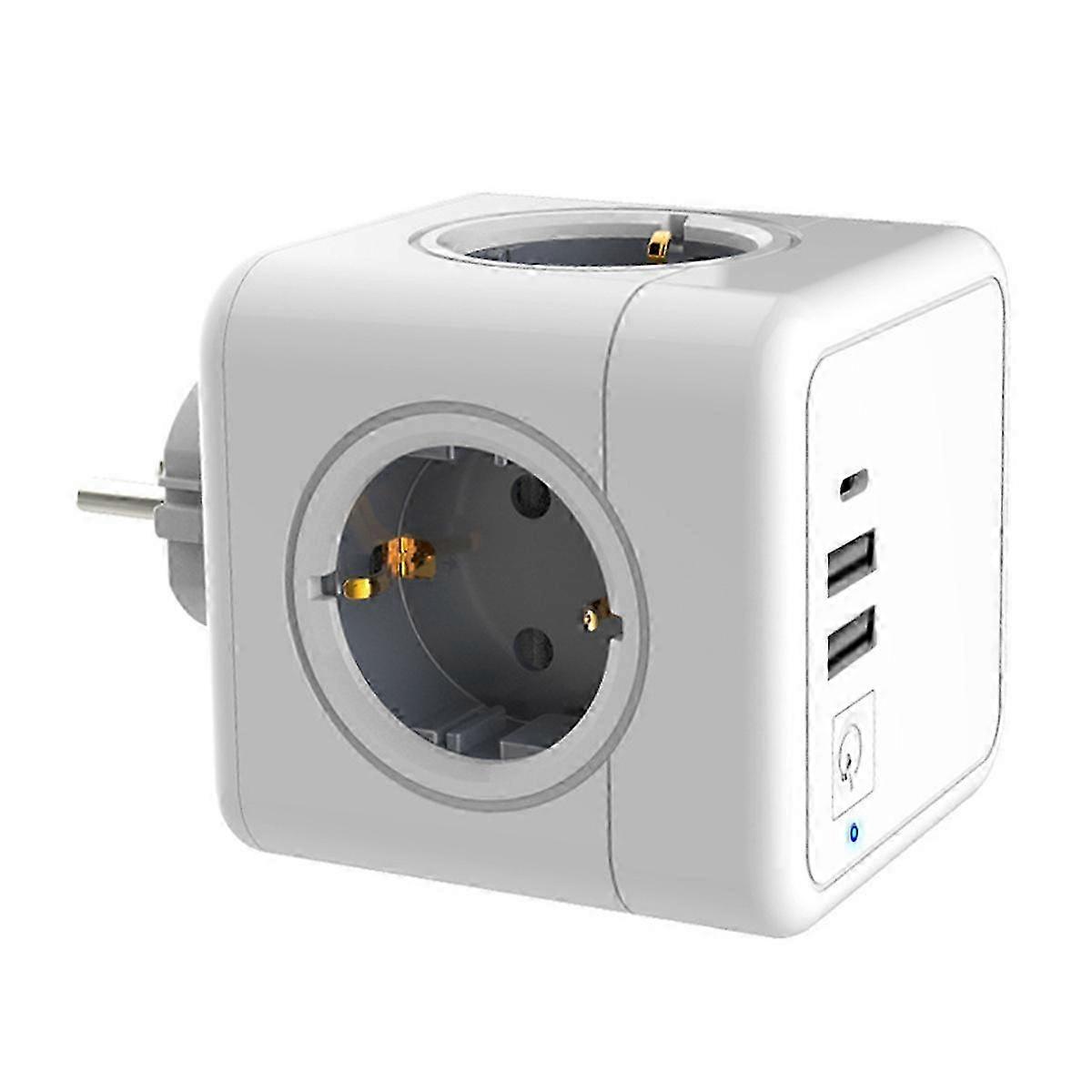 2025 Creative Cube Power Socket European Standard with Switch