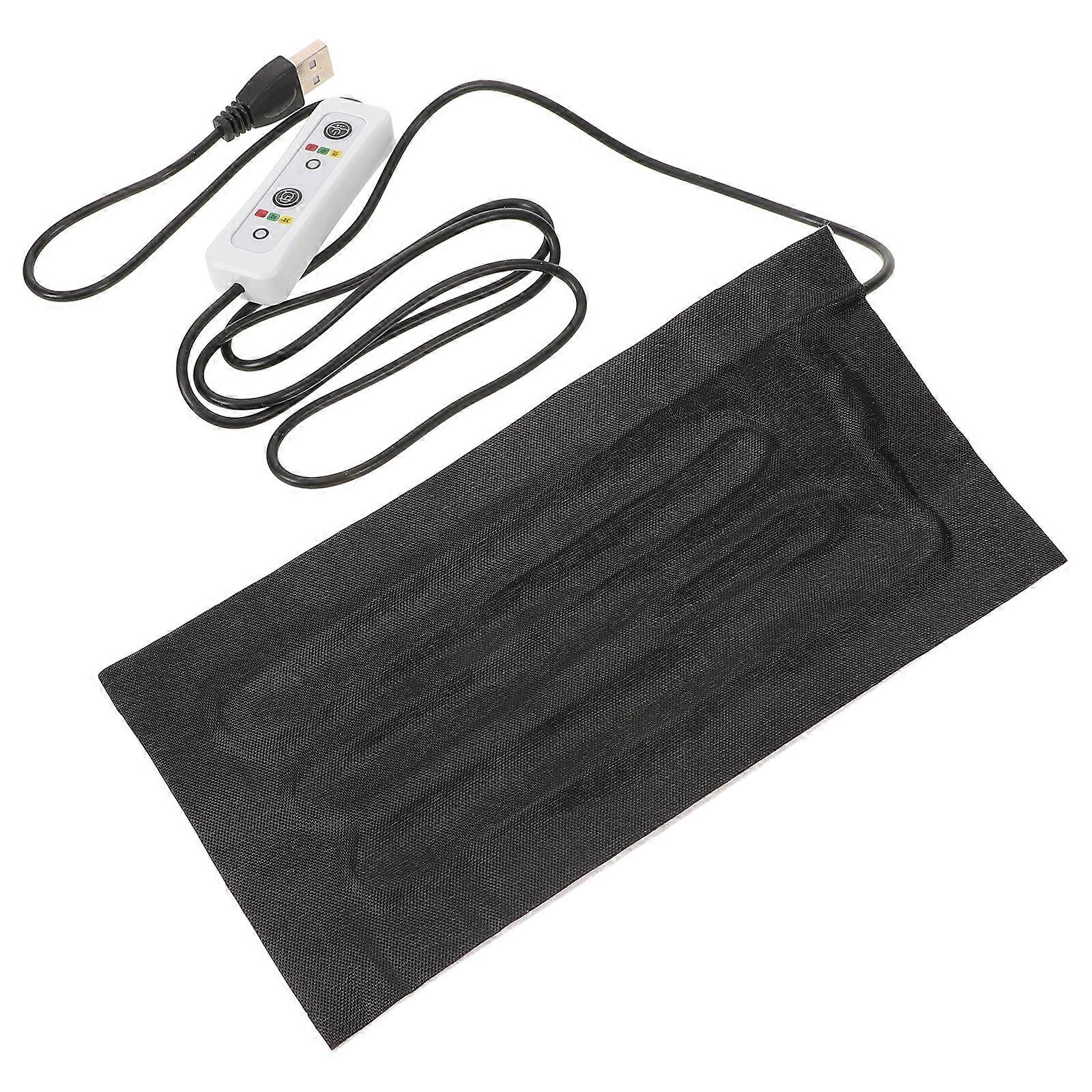 Plant Heating Pad USB Adjustable Heat Mat for Seed Germination Black