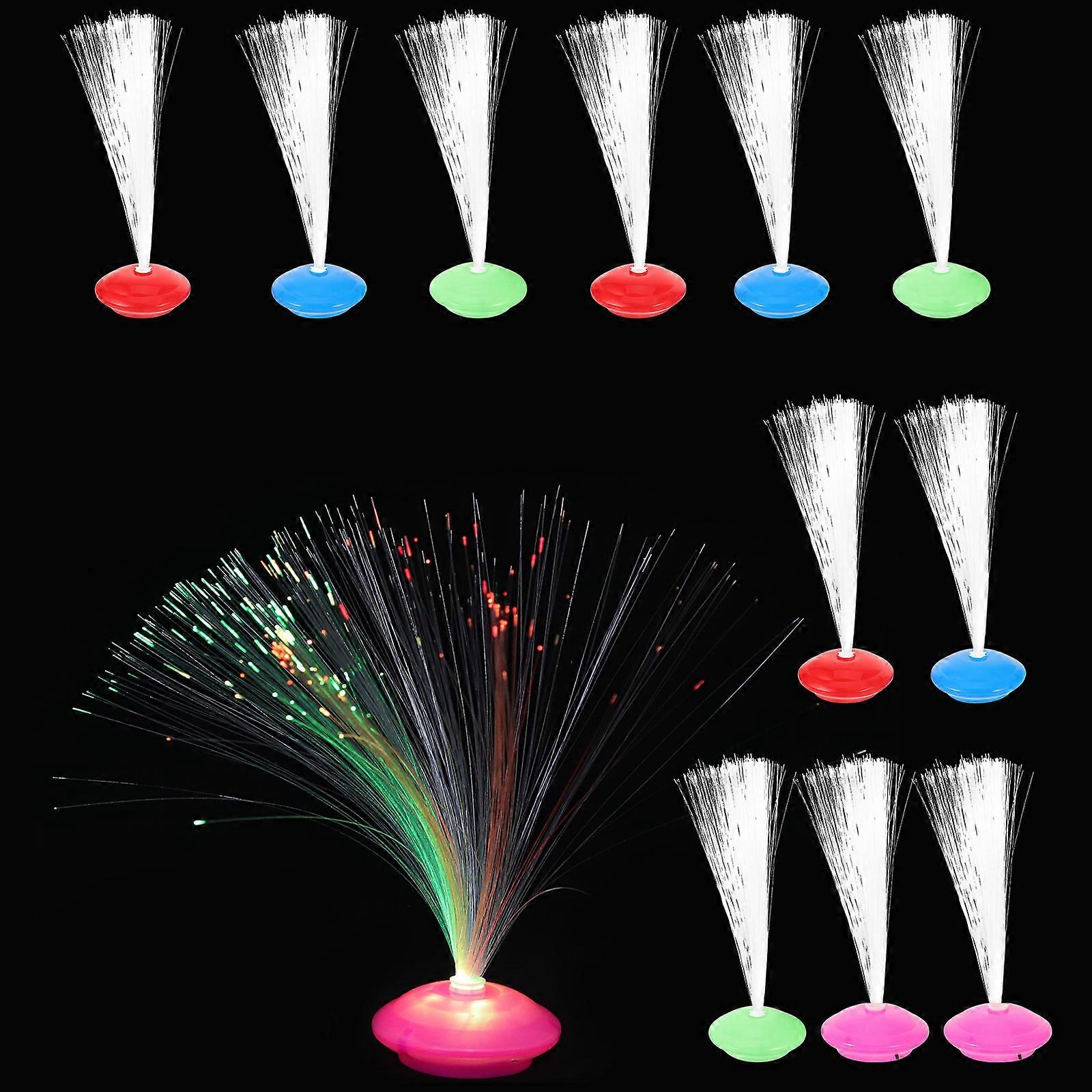 Fiber Optic Light LED Fiber Optic Lamp for Lighting 12Pcs Battery Powered