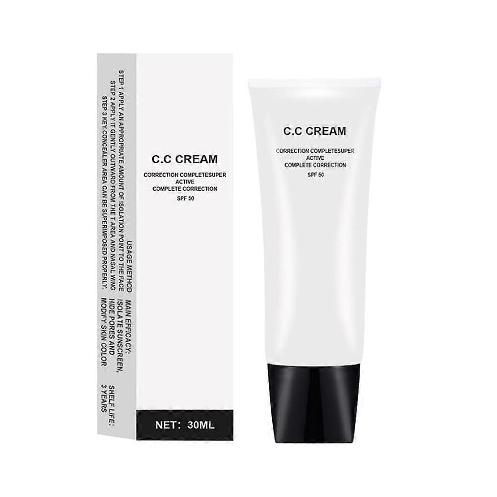 CC Cream 30ml Waterproof ShadeAdapting Coverage for All Skin Types Moisturizing Concealer