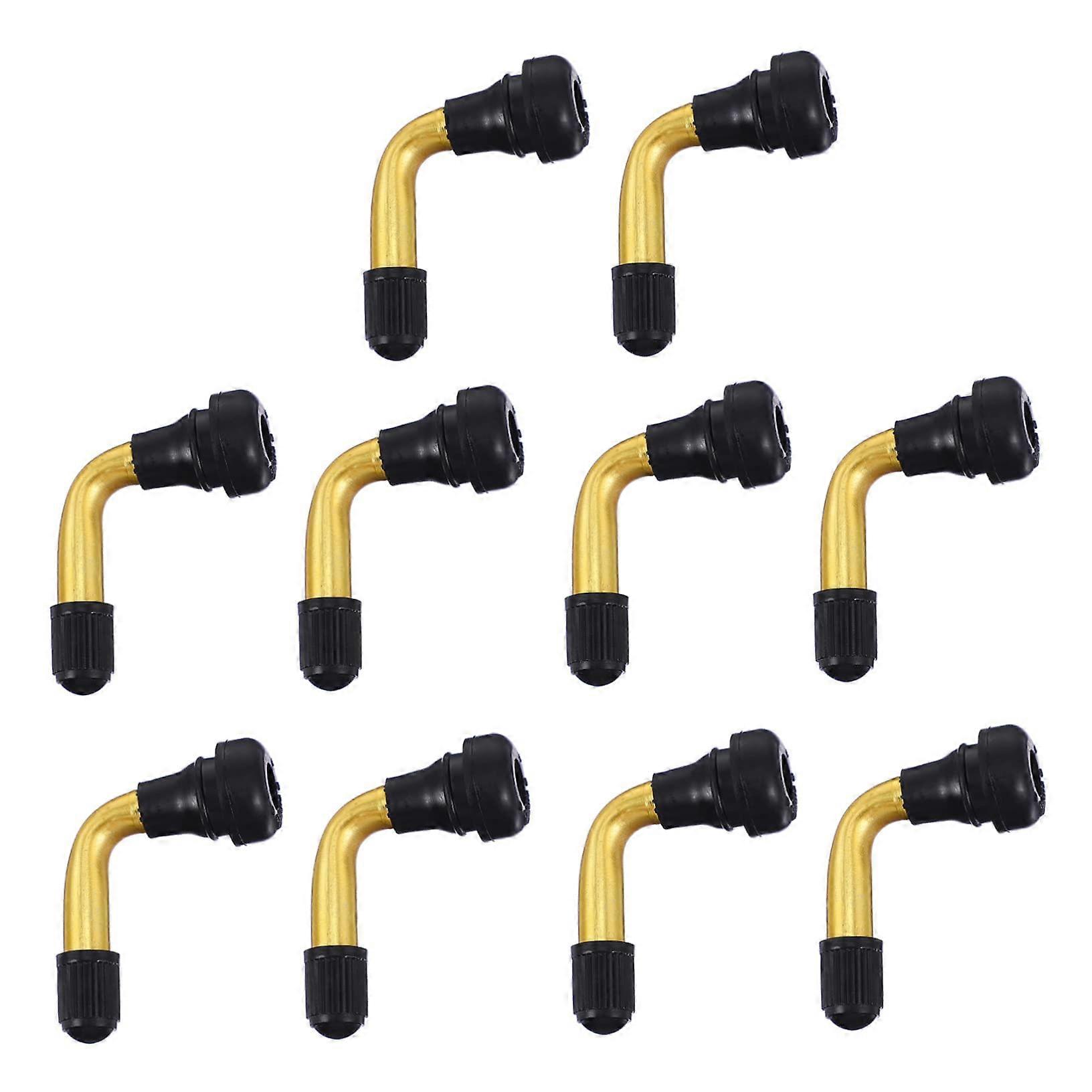 10pcs Tire Valve Extension Stem Adapter for Motorcycle and EV Easy Valve Access Durable Rubber