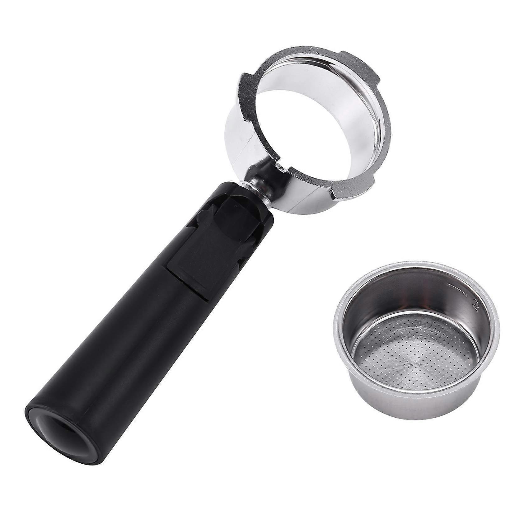 51mm Bottomless Portafilter for Espresso Machine Precise Extraction Durable Stainless Steel