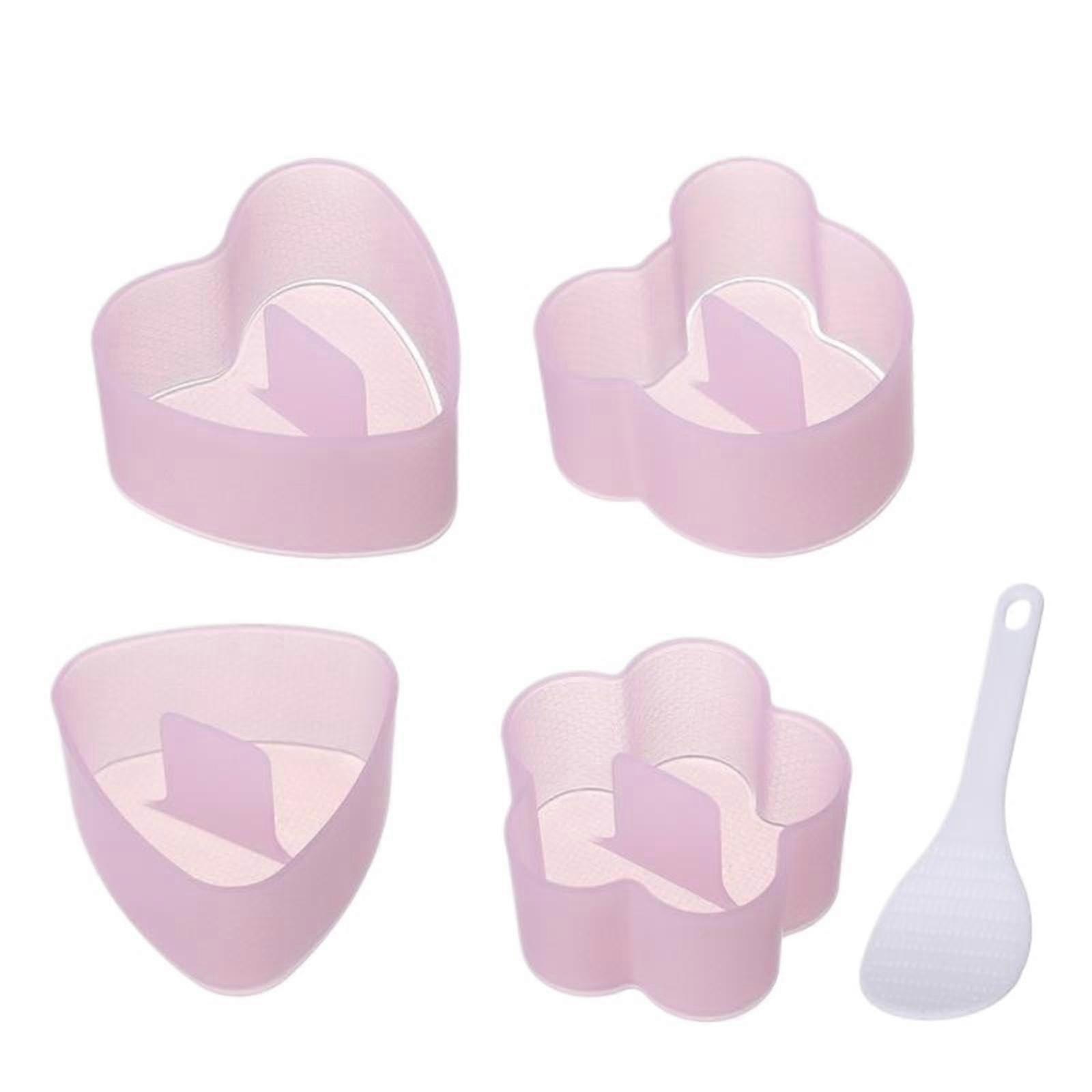 Sushi Mold and Maker Kit with Multiple Shape Options, DIY Rice Ball Press, Japanese Bento Tools