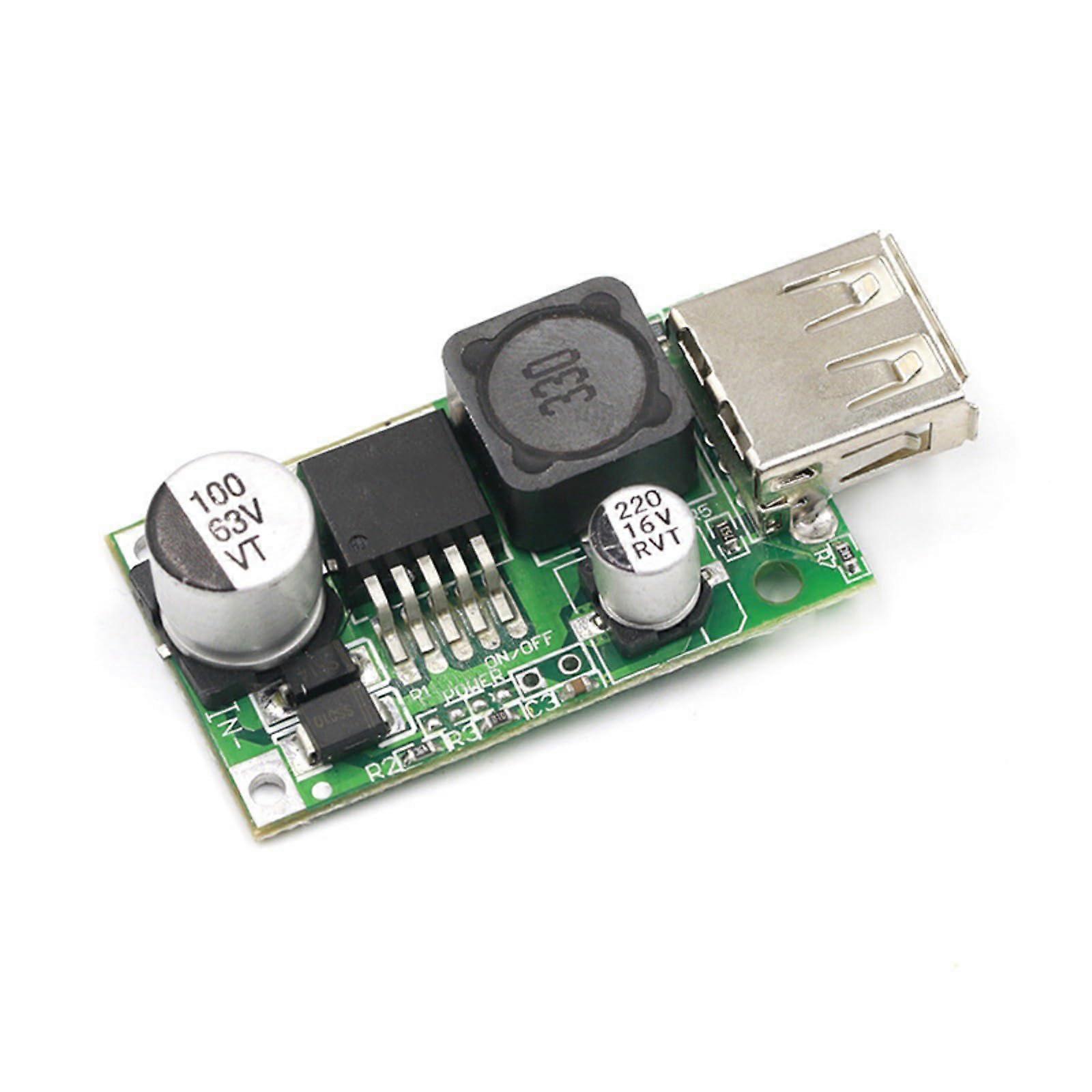 DC to USB Converter 12V48V to 5V Step Down Voltage Regulator for Fast USB Charging