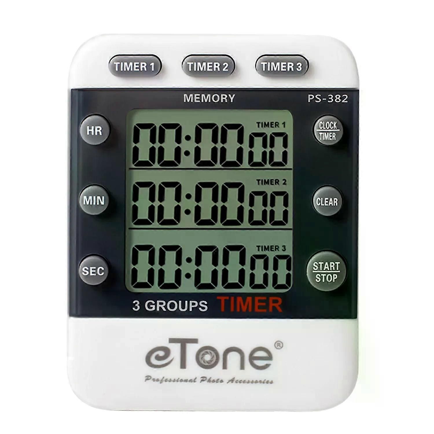 eTone 3 Channel Triple Darkroom Timer Counter Film Developing Countdown Clock