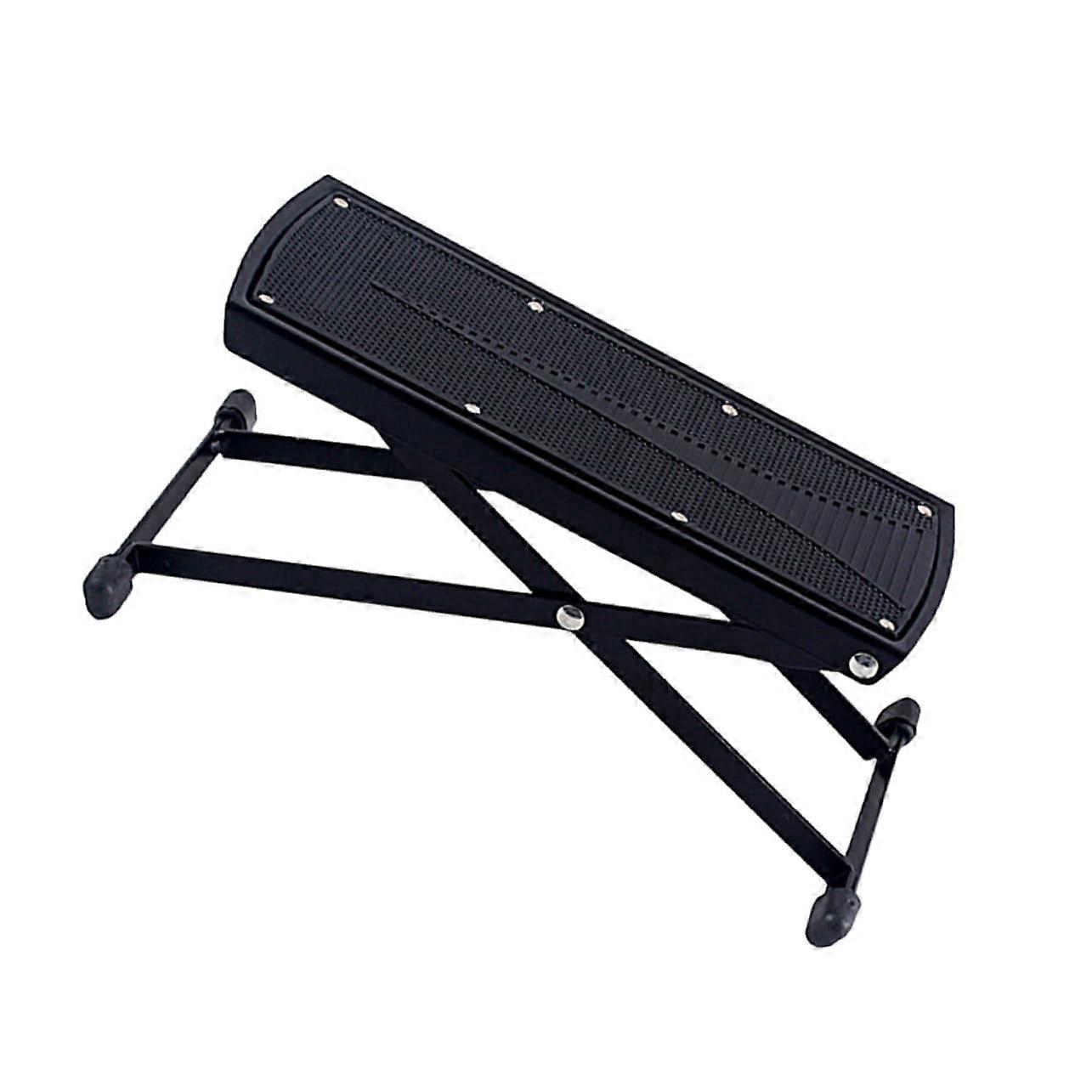 Foldable Adjustable Guitar Footrest with Full Platform for Classical Guitar, Bass and Ukulele