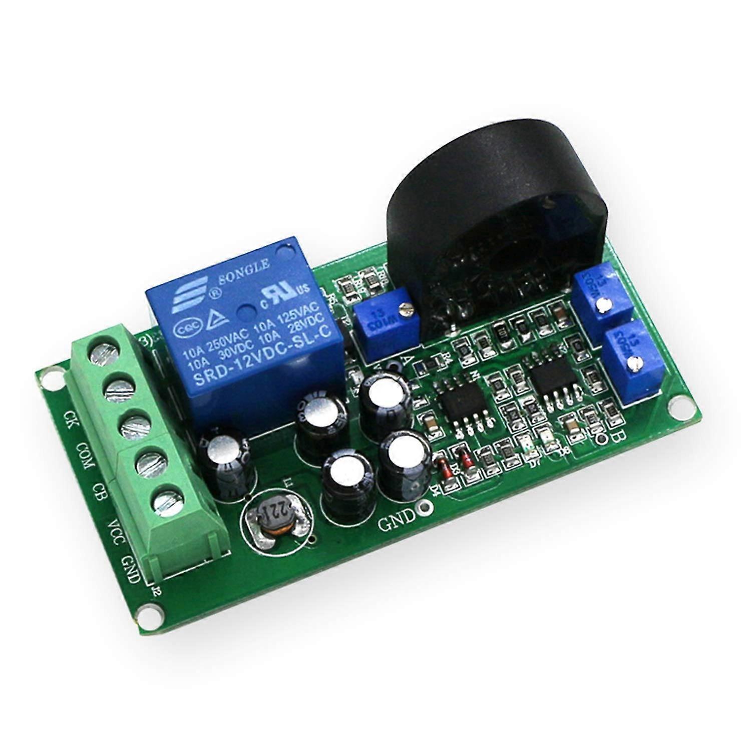 AC 020A AC Current Sensor Module with Switch Output DC 24V Wide Range Linear Detection