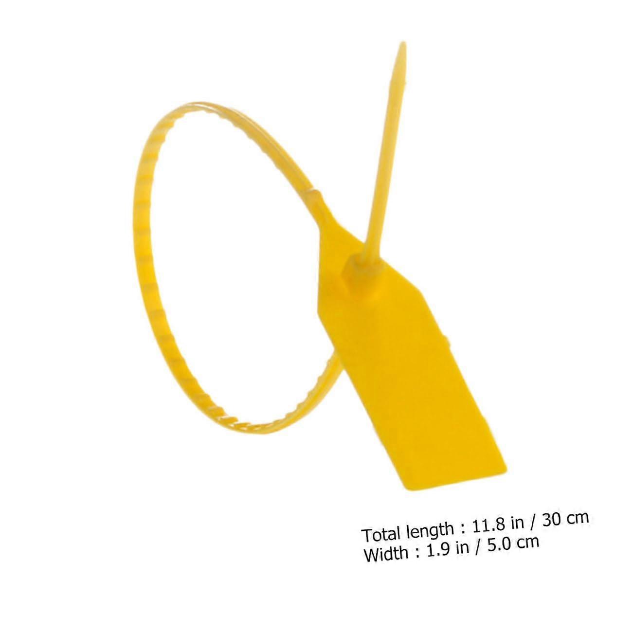 100pcs Tamper Evident Seals Adjustable Plastic Security Tags Heat Resistant for Logistics Containers