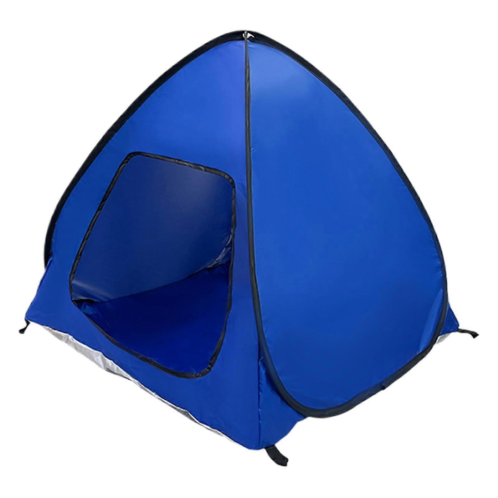 Dog Camping Tent Waterproof UVShield Fabric Foldable Pet Shelter for Dogs and Cats Blue M