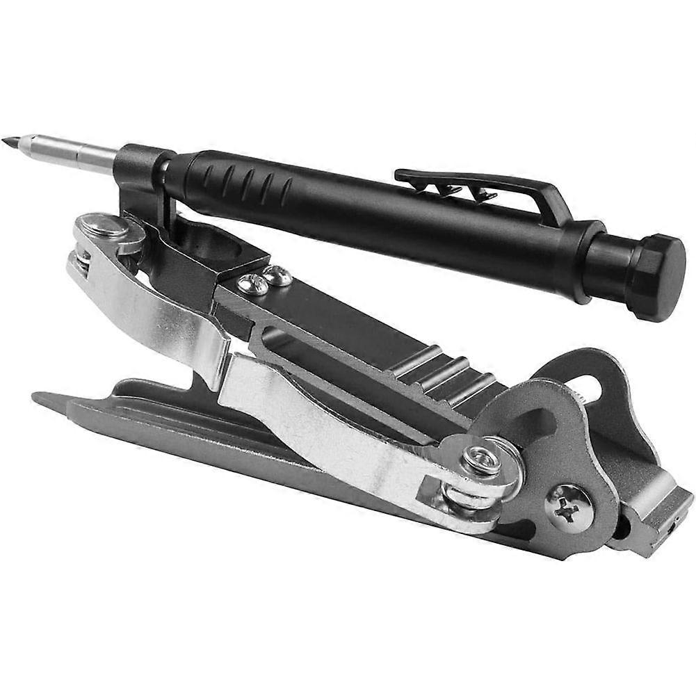 Multifunction Scribing Tool with Deep Hole Pencil,Woodworking Scribe Gauge Scriber Line Maker Measuring Tool