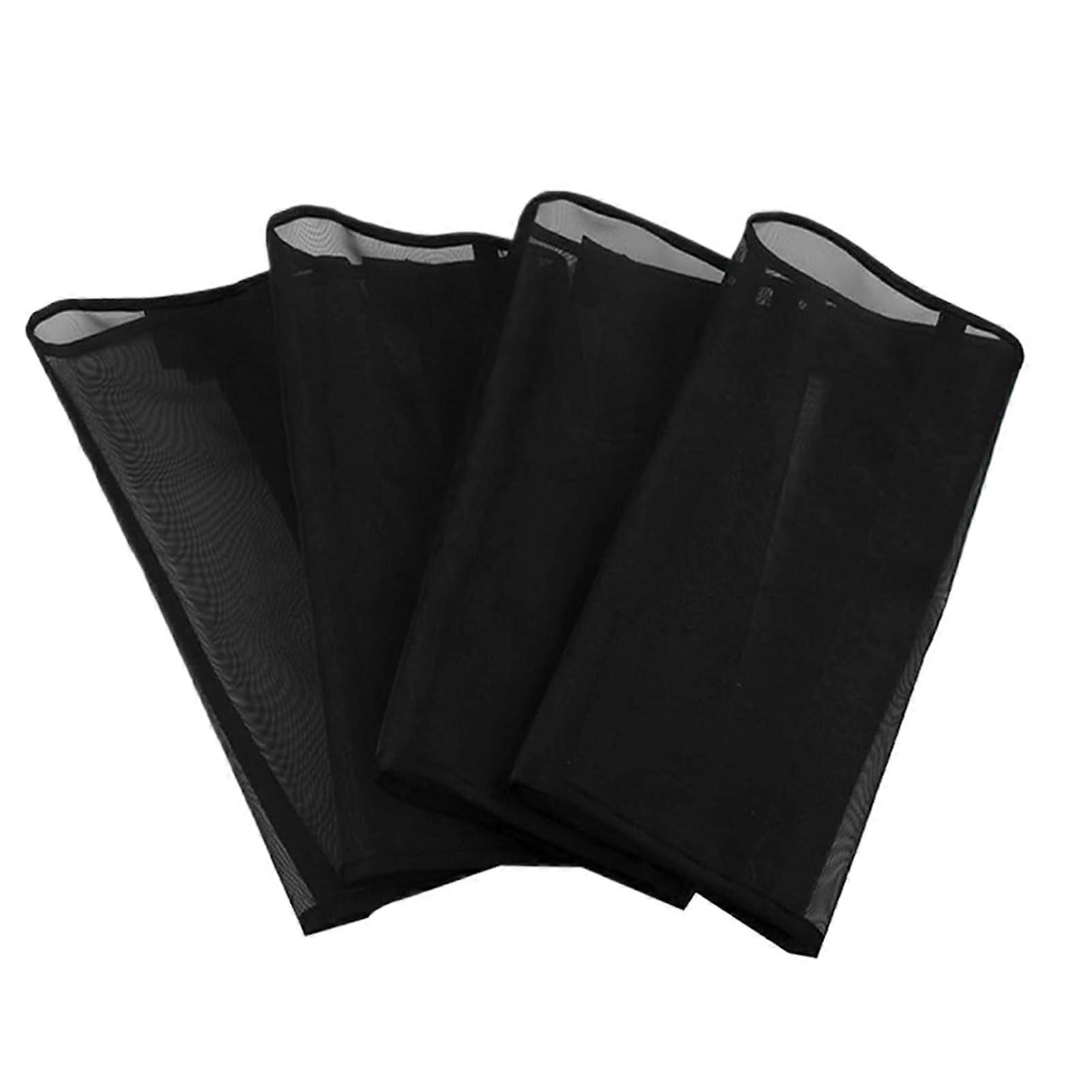 Horse Fly Boots with Breathable Mesh, TripleLayer Fly Protection, Adjustable Leg Guards, 4 Pcs