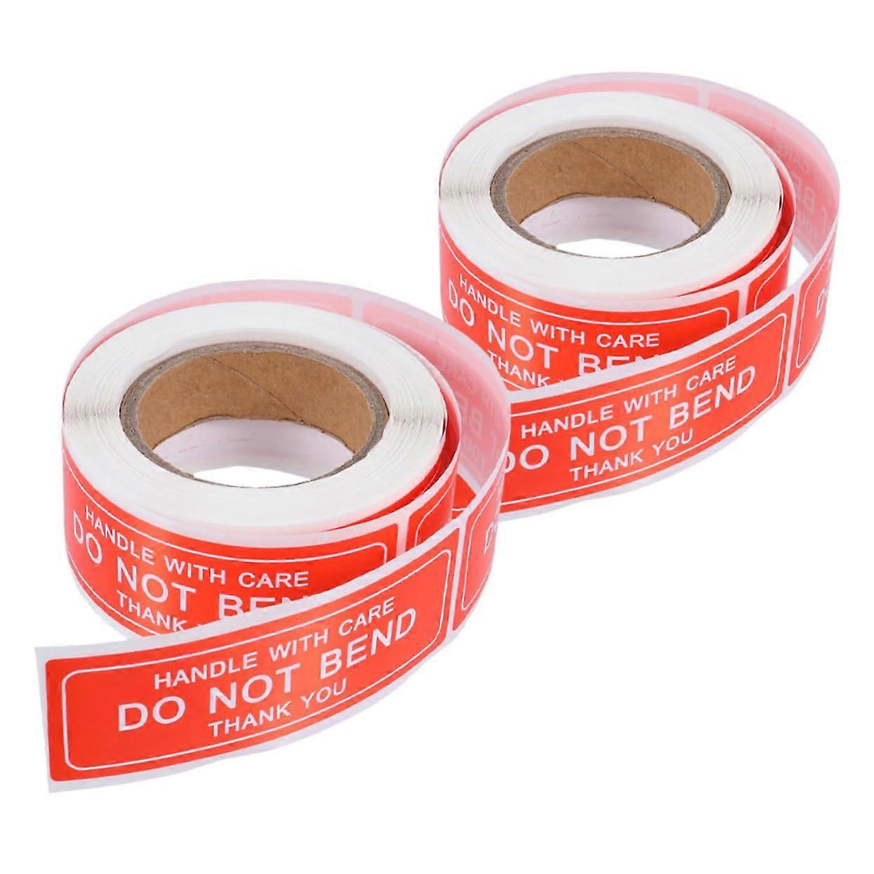 Fragile Stickers Roll with Clear Warning Do Not Bend Labels Self Adhesive for  Packages