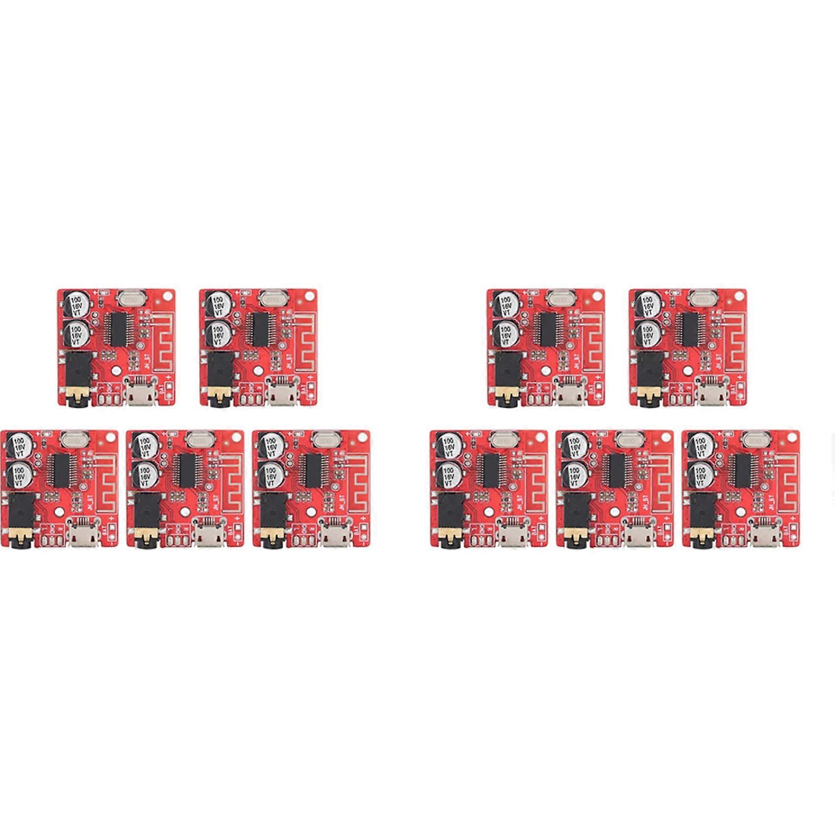 10PCS DIY Bluetooth 5.0 Receiver Board Lossless Decoder Board Wireless Stereo Music Module,Speaker Amplifier Module