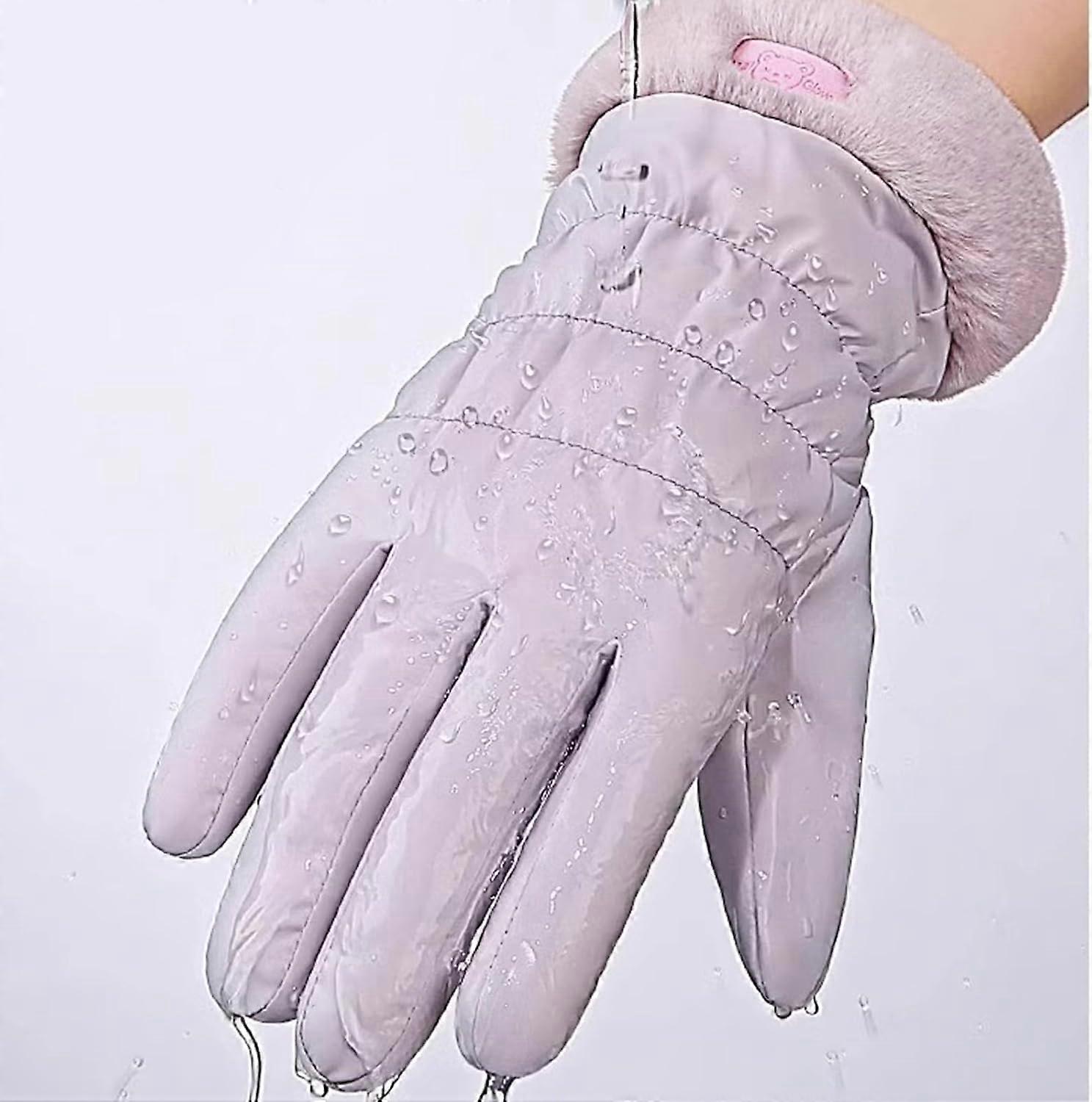 Winter Gloves Thermal Touchscreen Windproof Plush Lined for Cycling Skiing Outdoor