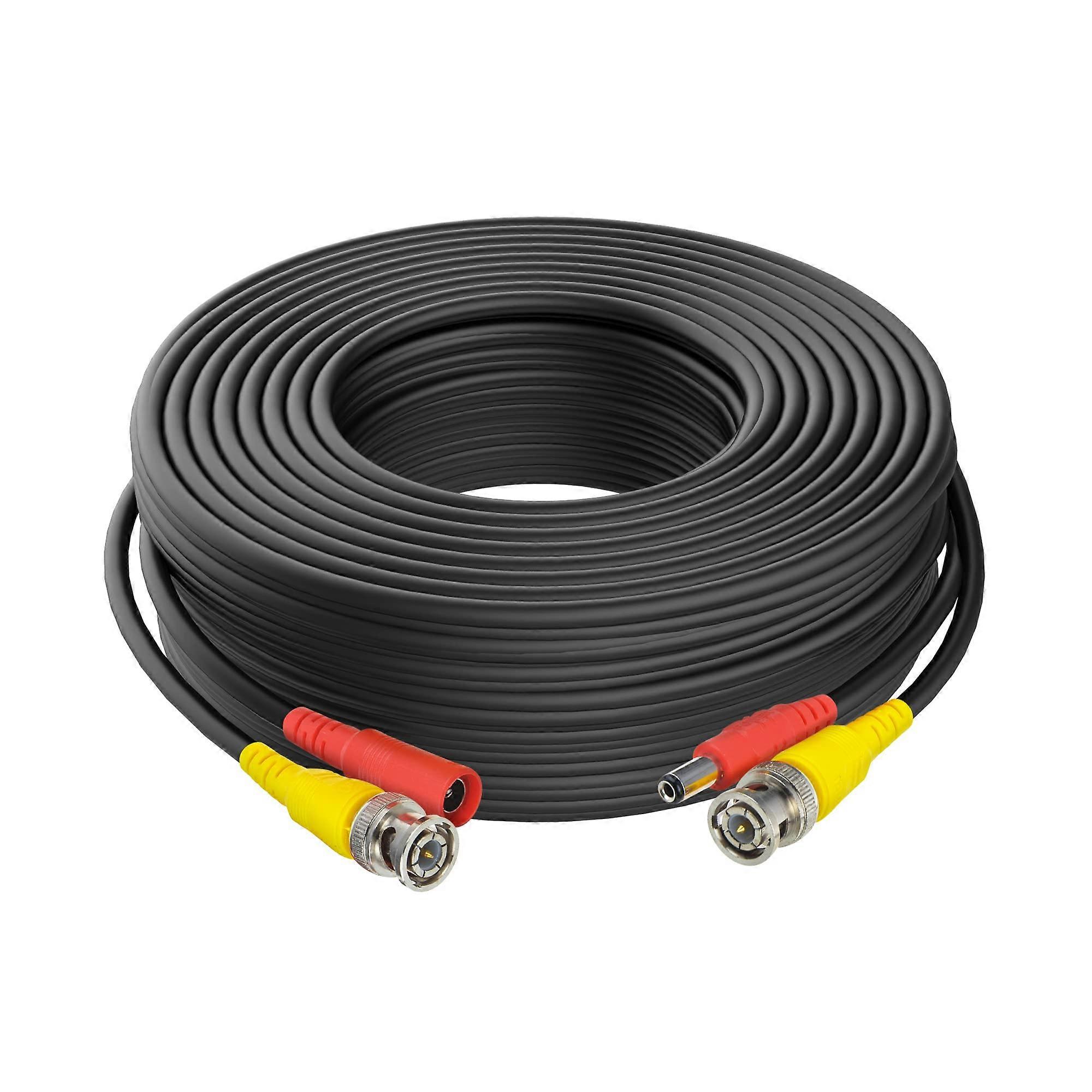 150ft BNC Video Power CCTV Camera Cable AllinOne Siamese for DVR Security System Black