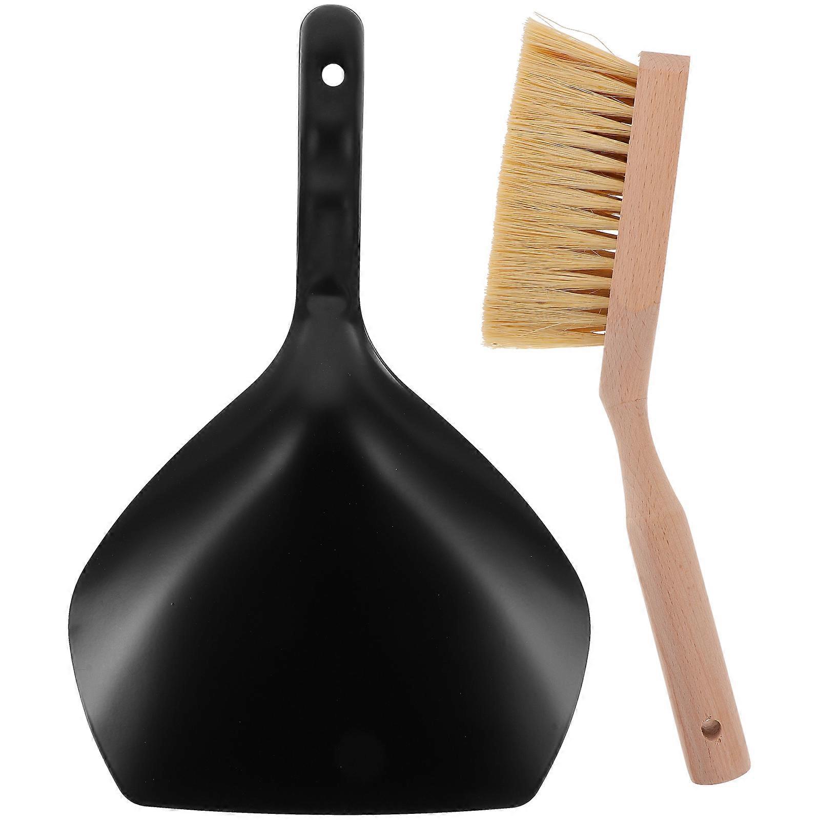 Compact Broom and Dustpan Computer Room Synthetic Material 1Set Keyboard Cleaning