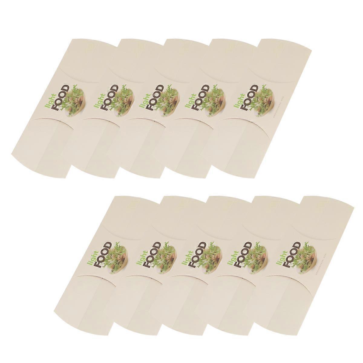 Disposable Wrapping Paper for 10Pcs Burrito Packaging Bag