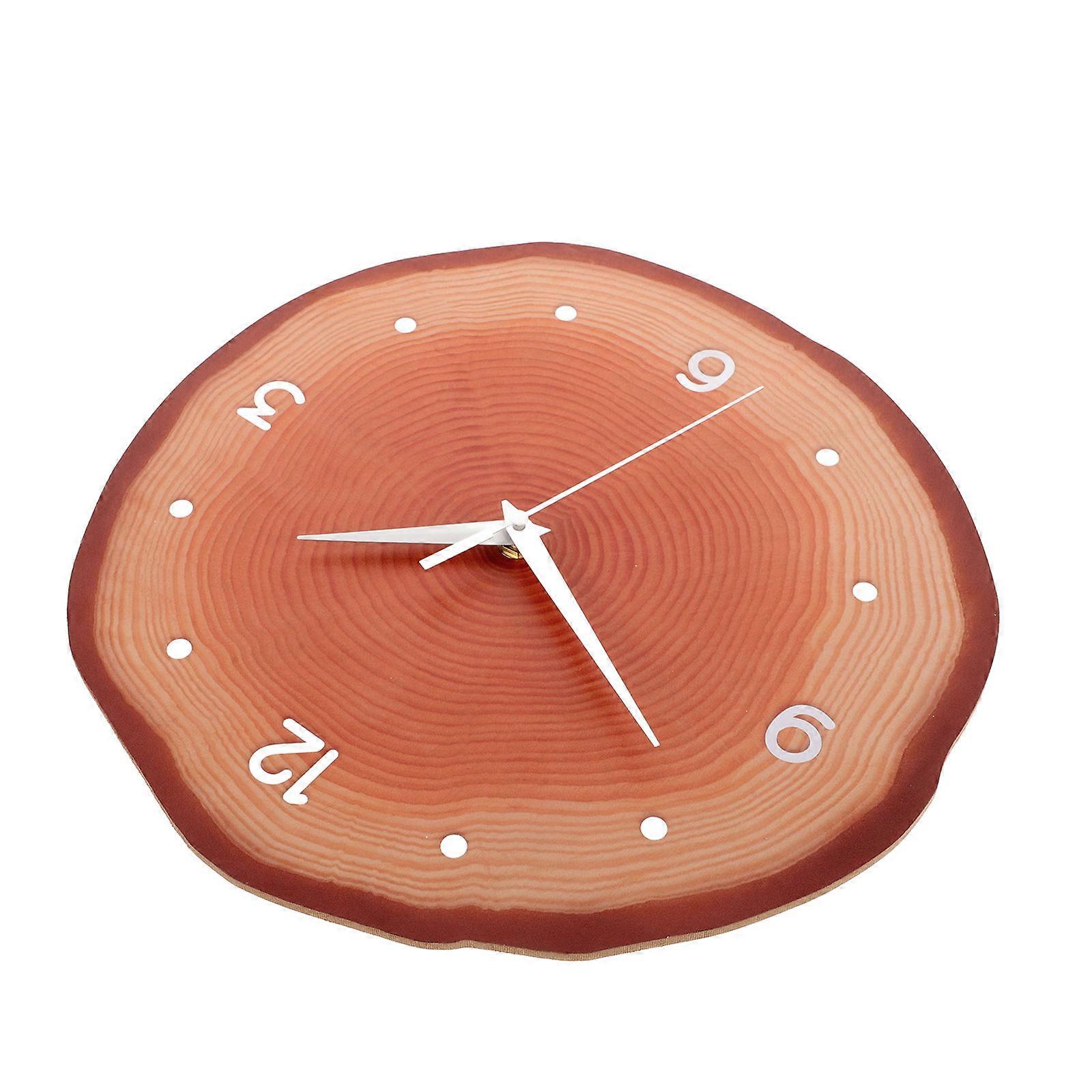 Decorative Clocks for Walls Unique Analog Room Decor MDF Material Round Shape 1Pcs