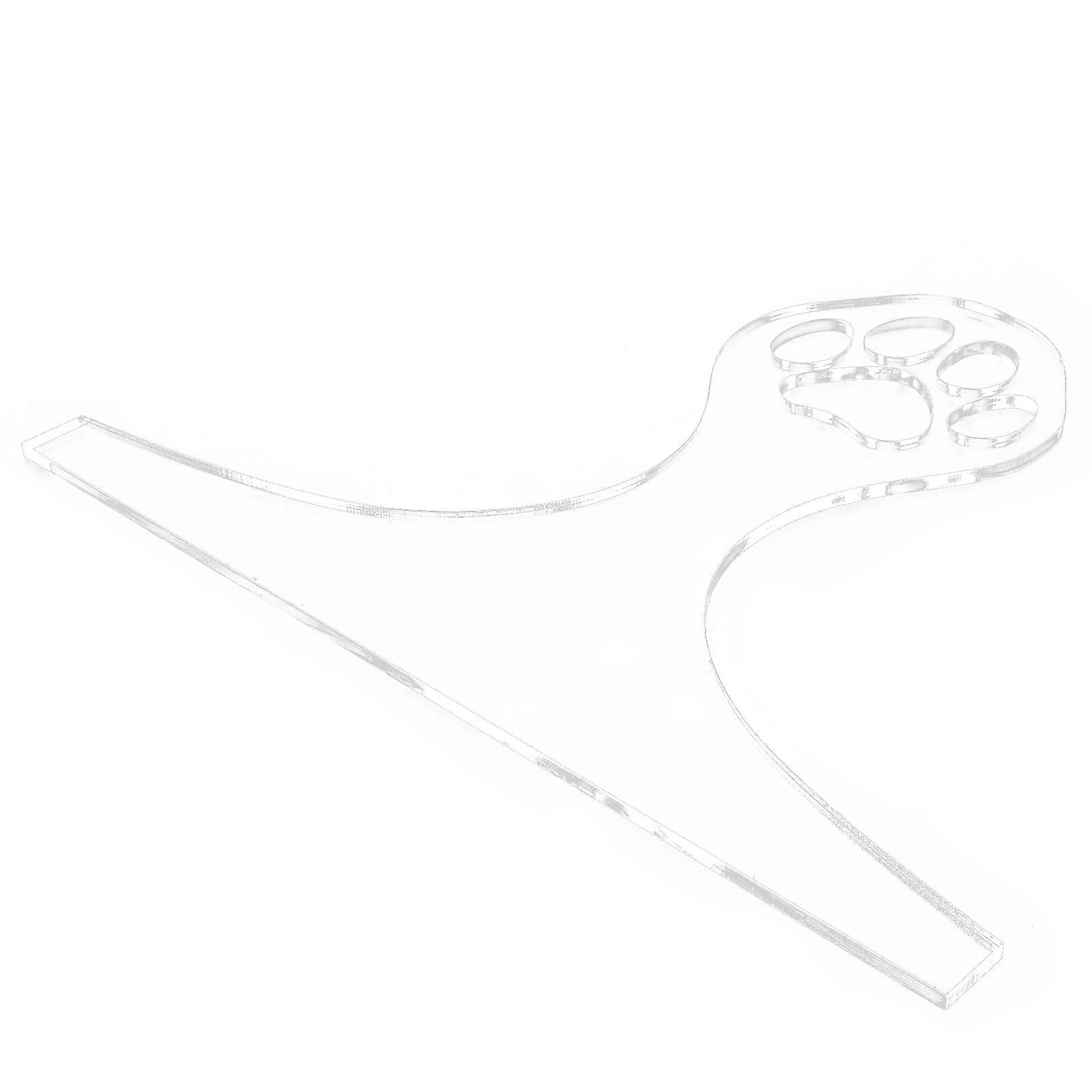 Clear Acrylic Cutting Board Handle Template for Easy Shaping