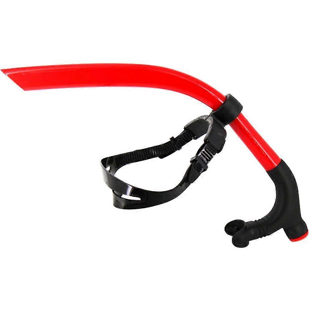 Silicone Swimming Front Breathing Tube Diving Training,Red