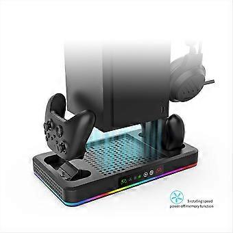 Dual Charging Station Dock Controller with RGB Light for A