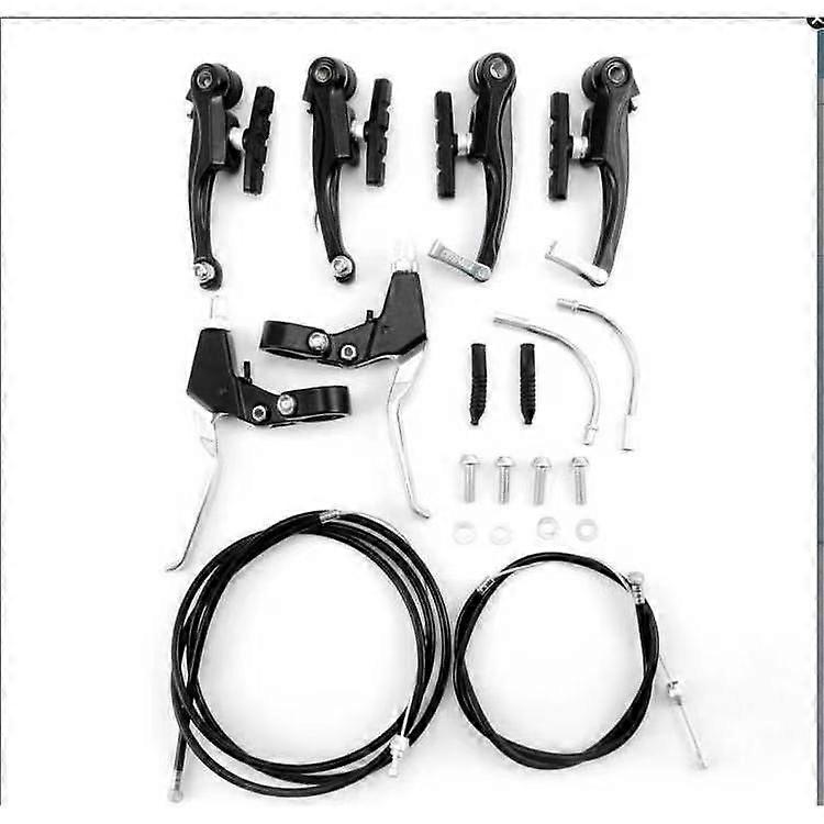 Bicycle V-Brake Set with Levers, Cables - Complete HR & VR Kit