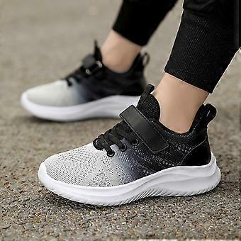 Kinderschoenen, sneakers voor jongens en meisjes, sportschoenen, hardloopschoenen en wandelschoenen voor kinderen, geschikt voor actief buitenspelen en casual gebruik, kindersneakers, Z02 Zwart, maat 28