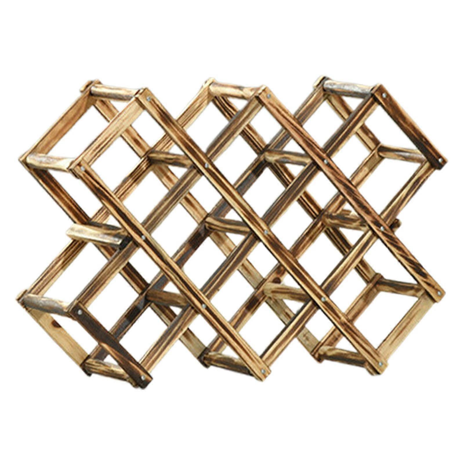 Freestanding Stackable Wine Rack for Countertop/Cabinets, Foldable & Scratch-Resistant | Space-Saving, Holds Multiple Bottles