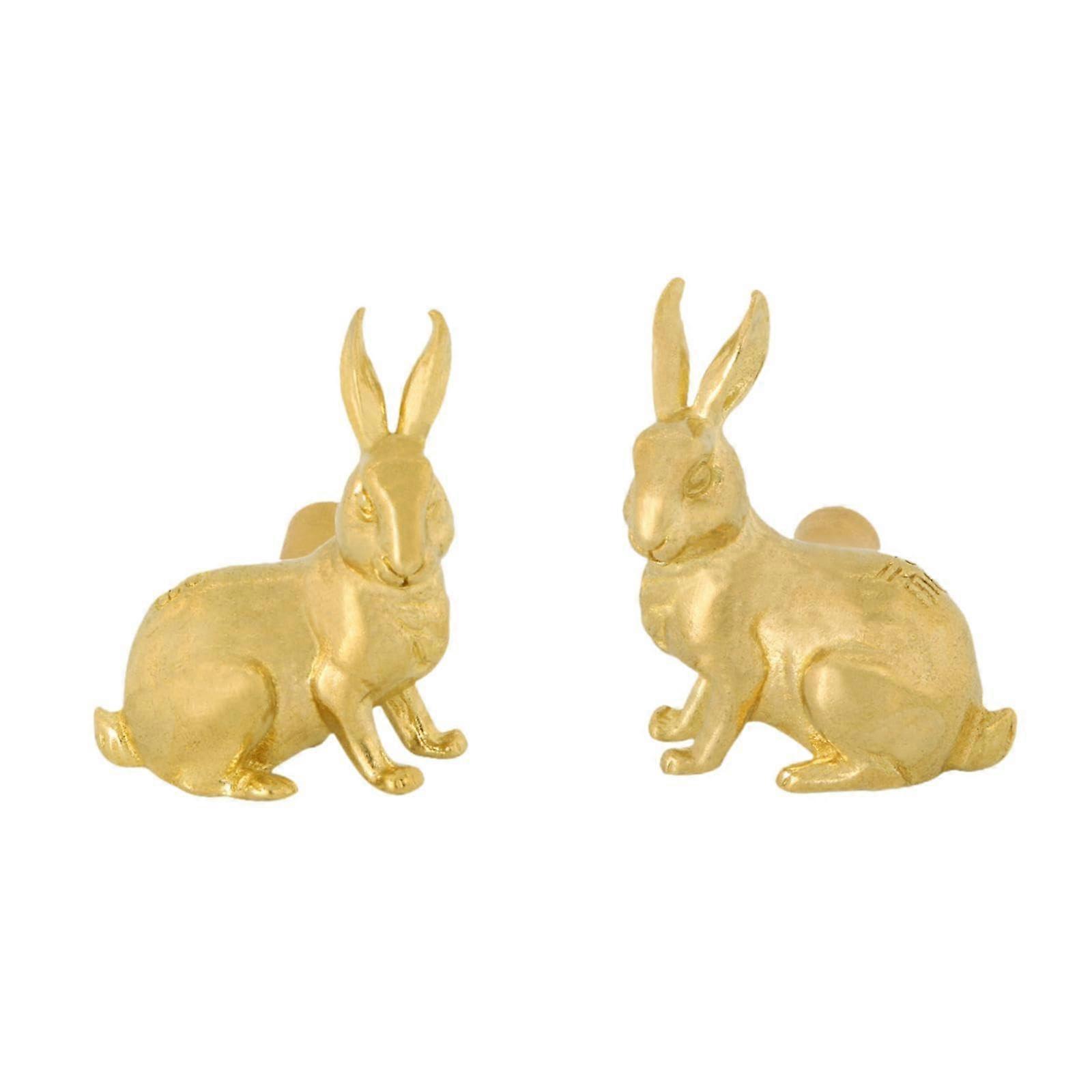 Cabinet Knobs 2 Pack, Elegant Solid Brass Drawer Pulls with Durable Gold Finish for Kitchen or Dresser