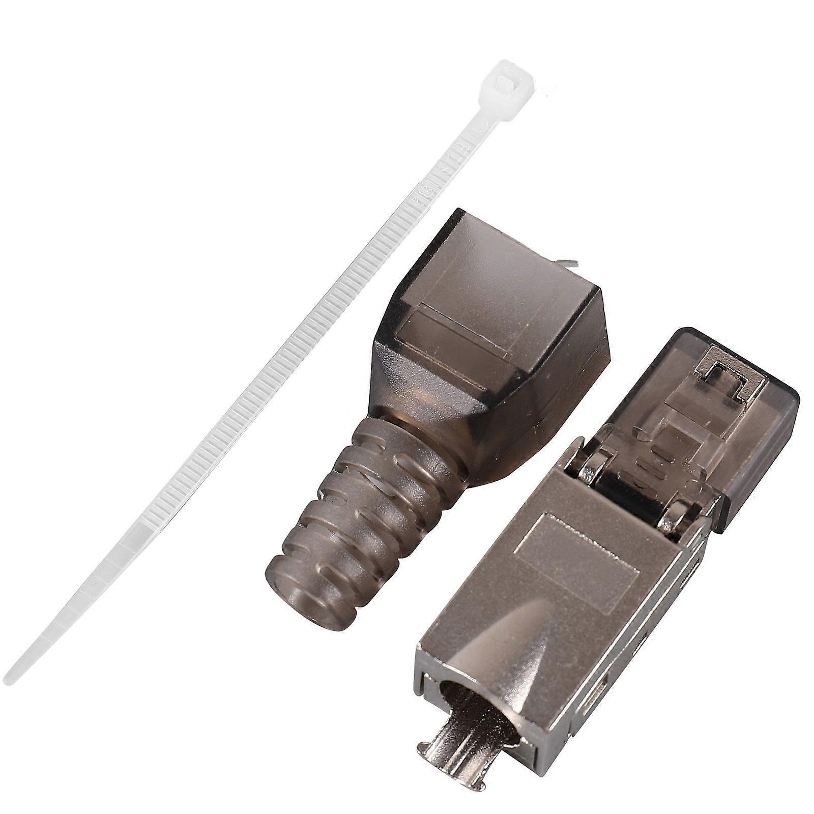 Cat8 Connector Ethernet Cable End Crimp 4Pcs for Network Cable Silver