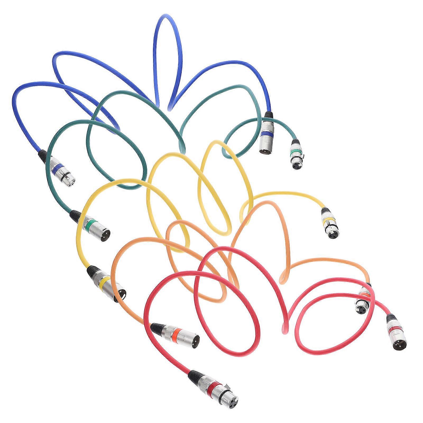Microphone Wire Xlr Cable for Mixer 5Pcs Shielded Balanced Audio Cords