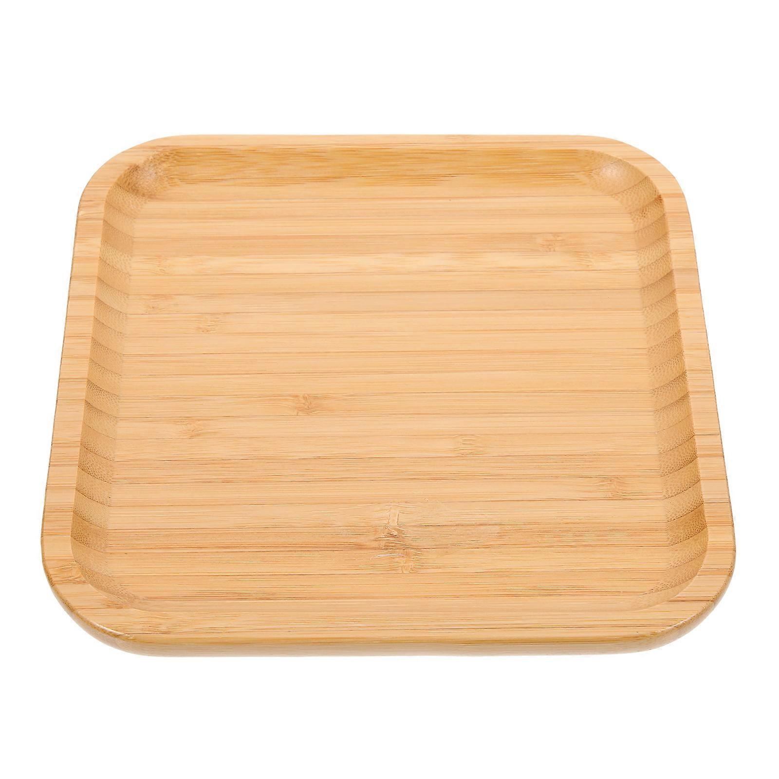Tray Bread Plate for Serving Khaki Desktop Snack Tray
