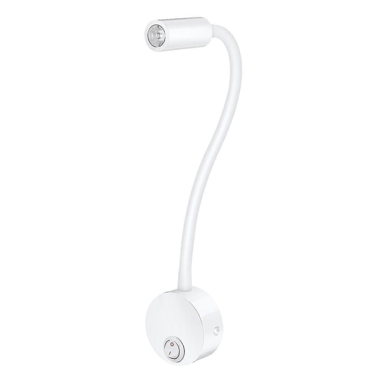 Wall Mounted Flexible LED Reading Lamp, White, 1 Piece