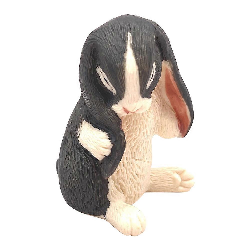 Plastic Rabbit Model Mini Rabbit Decor for Decoration Figurine Toy