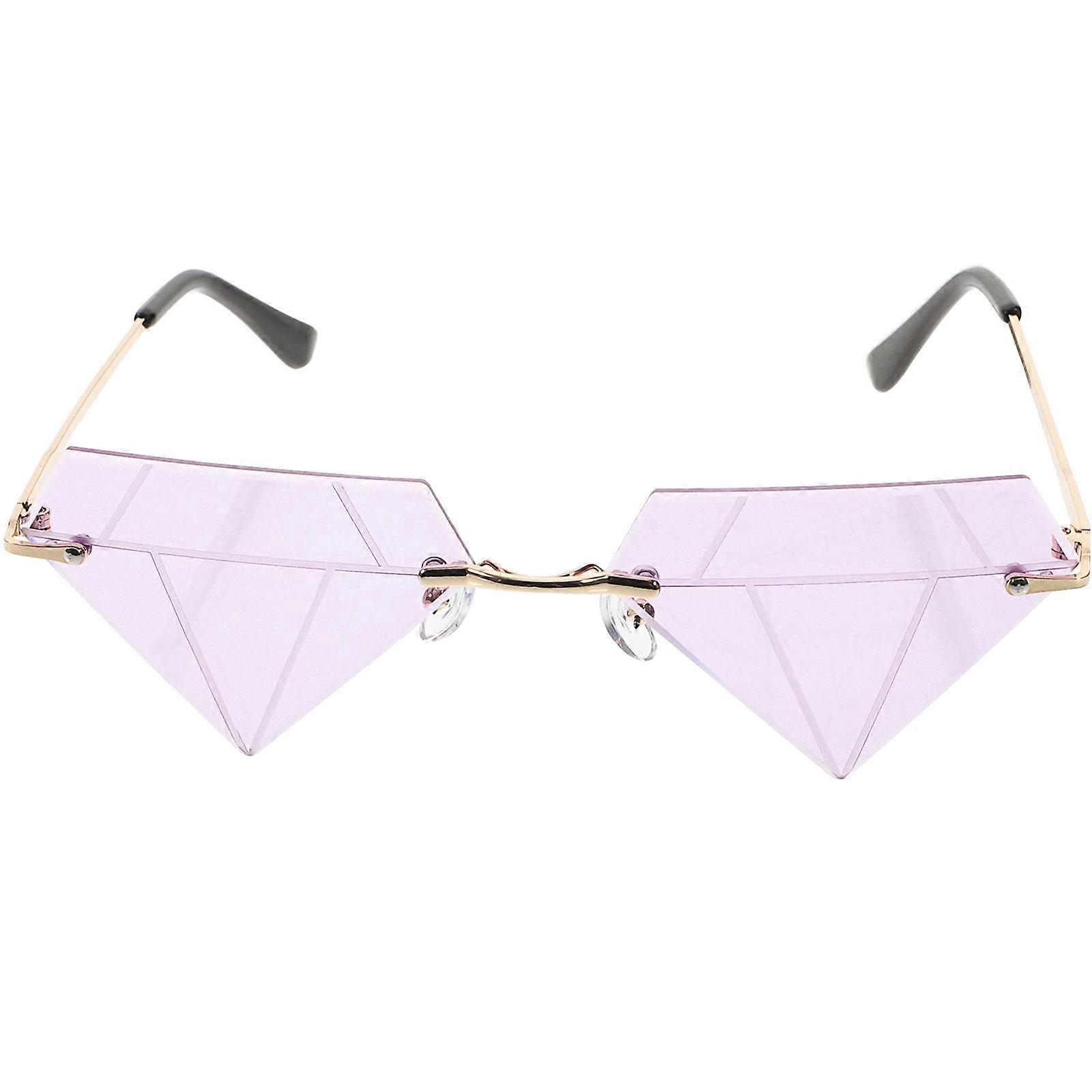 Trendy Rimless Sunglasses 1Pair for Party Decor with Durable Pc Material
