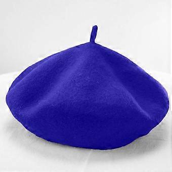 Women Wool Vintage Solid Color Berets Cap