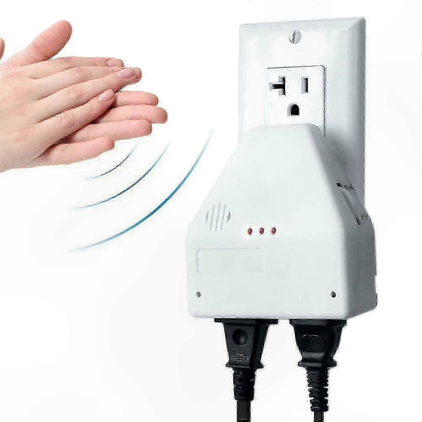 Sound Activated Light Switch Adapter with Clap On/Off Function for Wall Socket Outlets