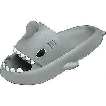 Shark Slides für Herren und Frauen Cloud Slippers Summer Novelty Open Toe Slide Sandalen Anti-Rutsch-Strandpool-Duschschuhe mit gepolsterter dicker Sohle