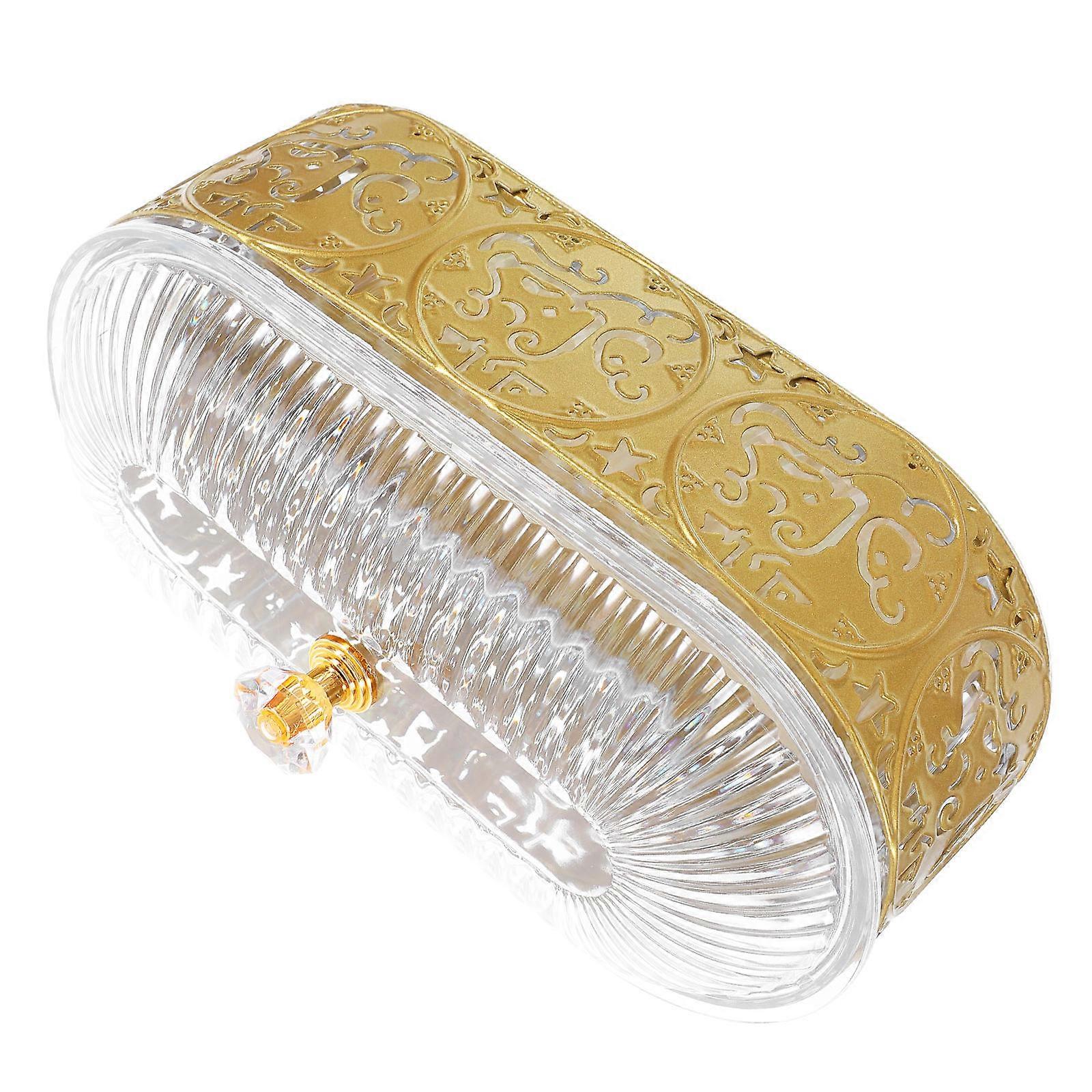 Iron Eid Candy Tray Middle Eastern Serving Plate for Chocolates 4Pcs