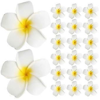 20 Assorted Plumeria Flower Hair Clips - Elegant Barrettes for Women, Perfect for Parties