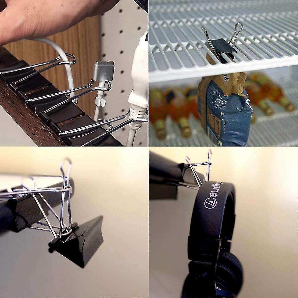 10 Pcs Extra Large Binder Clips 2 Inch Width For Office