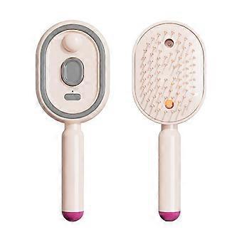Electric Spray Massage Comb Oil Atomizing Hair Care Brush Self Cleaning Static Volumizing Styling Comb