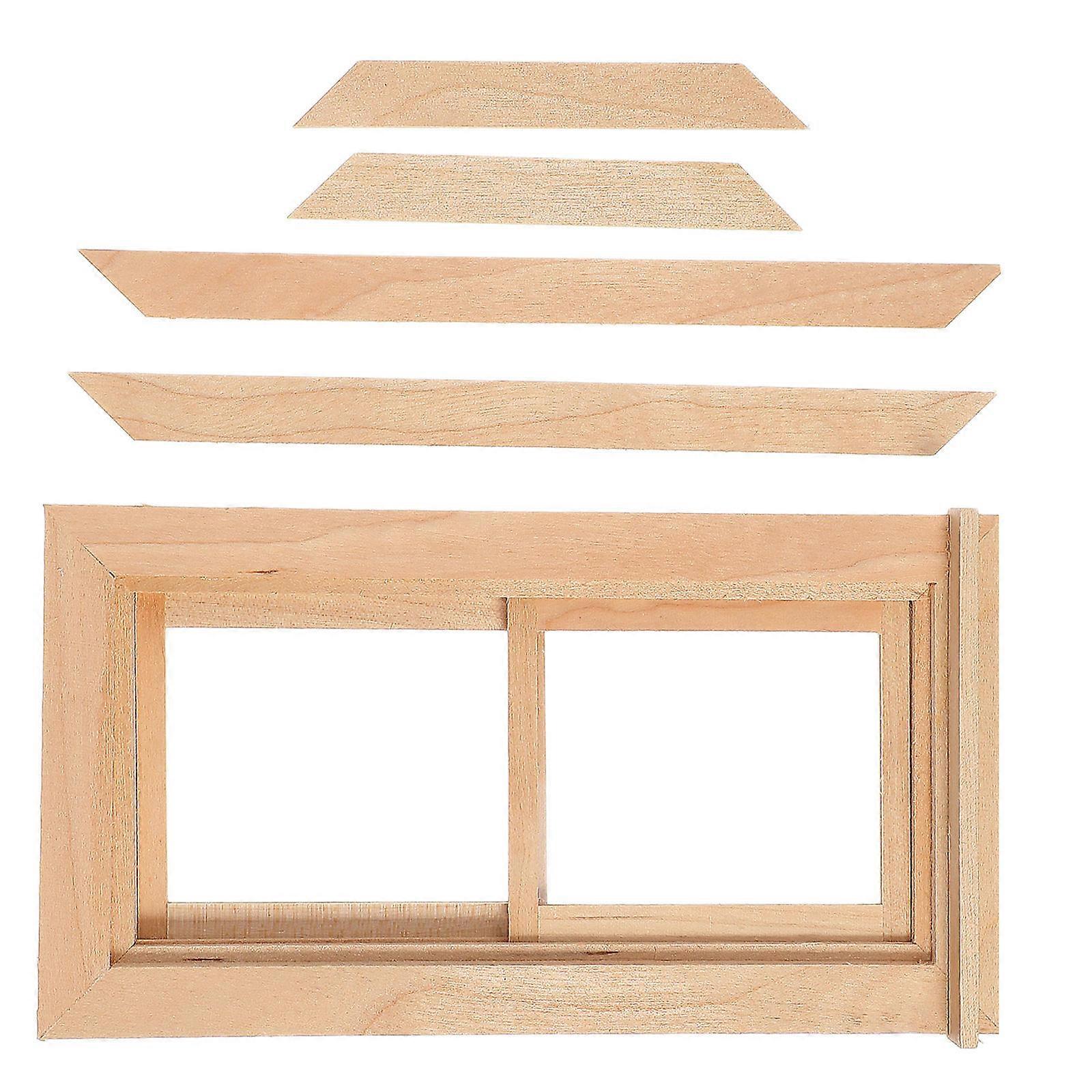 Simulation Window Frame Decorative Window Blank Playing House Ornament