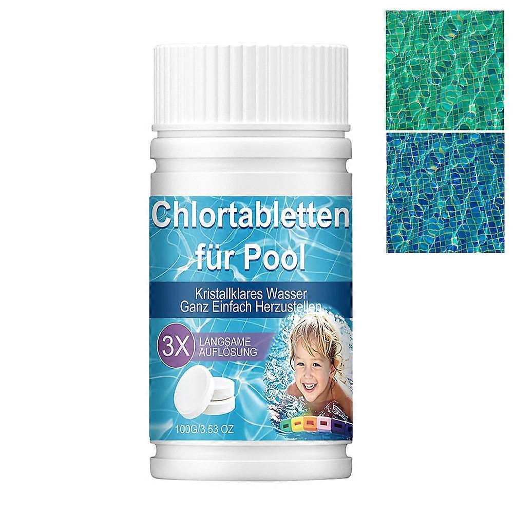 Mini Pool Cleaning Tablets 100g Slow-Dissolving for Inflatable Pools