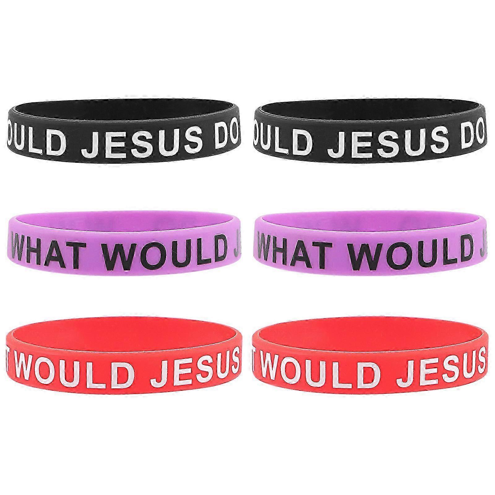 Multi-Function Silicone Bracelets Decorative Elastic Wristbands 24Pcs
