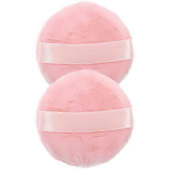Makeup Sponge Powder for Blending 2Pcs Pink Cotton Cosmetic Puff