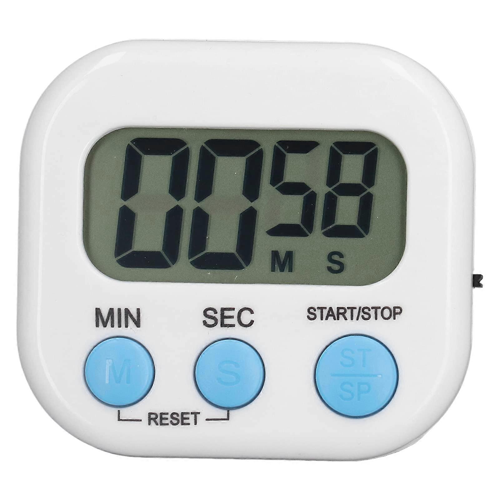 Digital Kitchen Timer with Large Screen Display, Loud Alarm, Easy Switch Control, Battery Powered